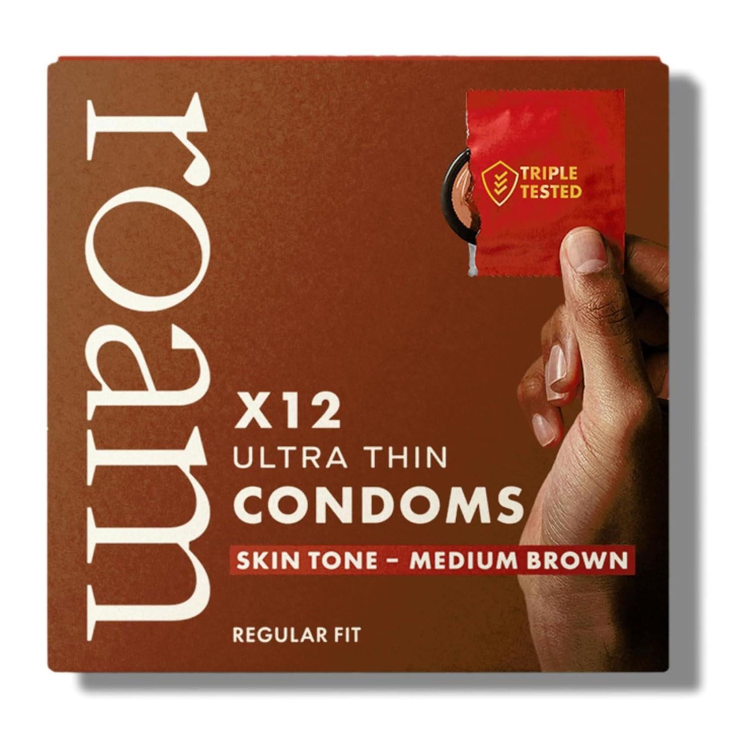 Roam Libido For Him & Medium Brown Condom Bundle Male Energy Vitality Support