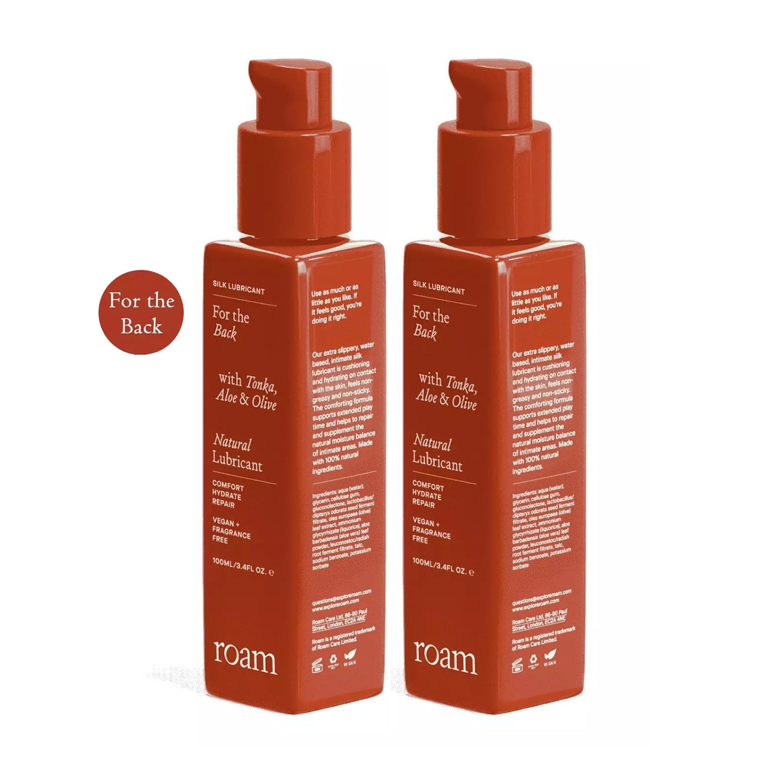 2 Pack of Back Lube - 100ml