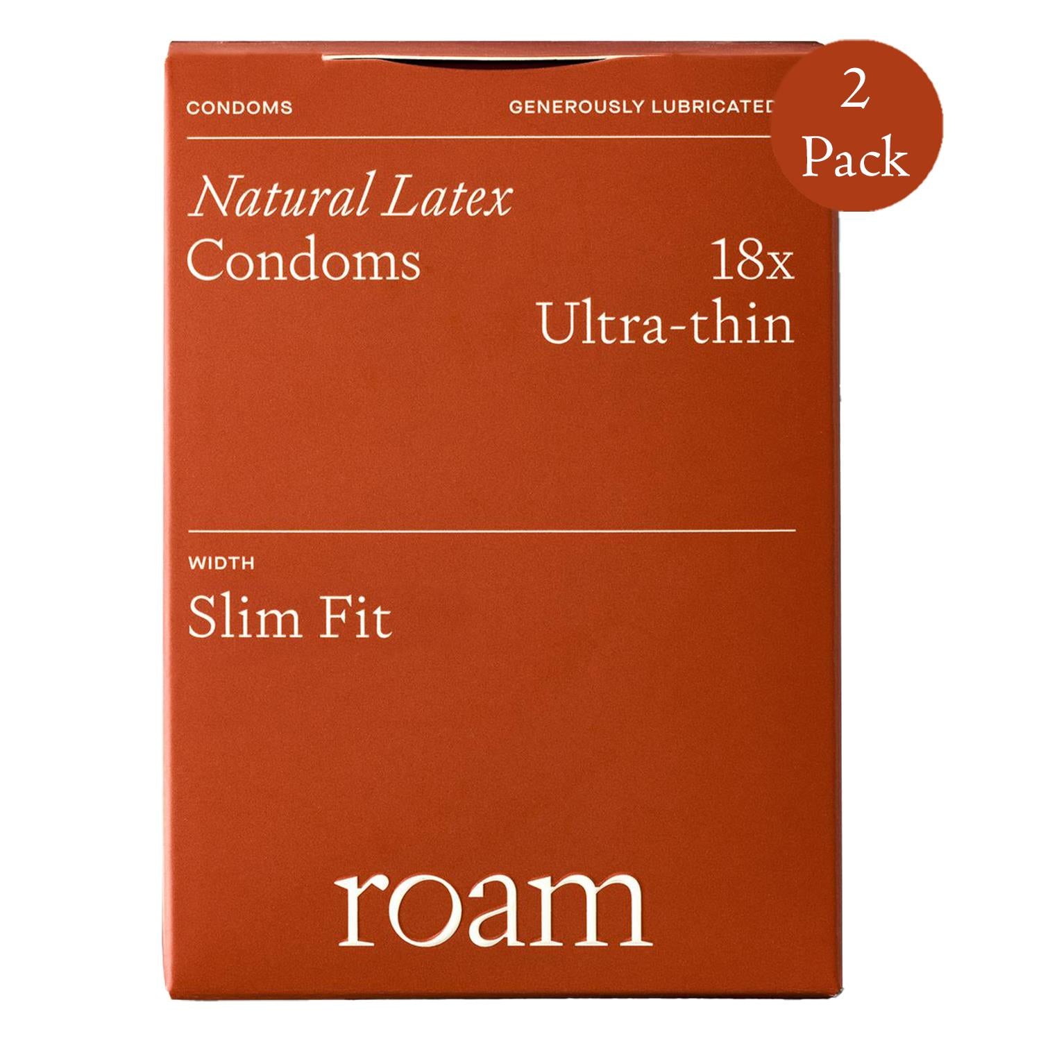 36 x Natural Latex - Ultra Thin - Slim/Large (18x2 pk)