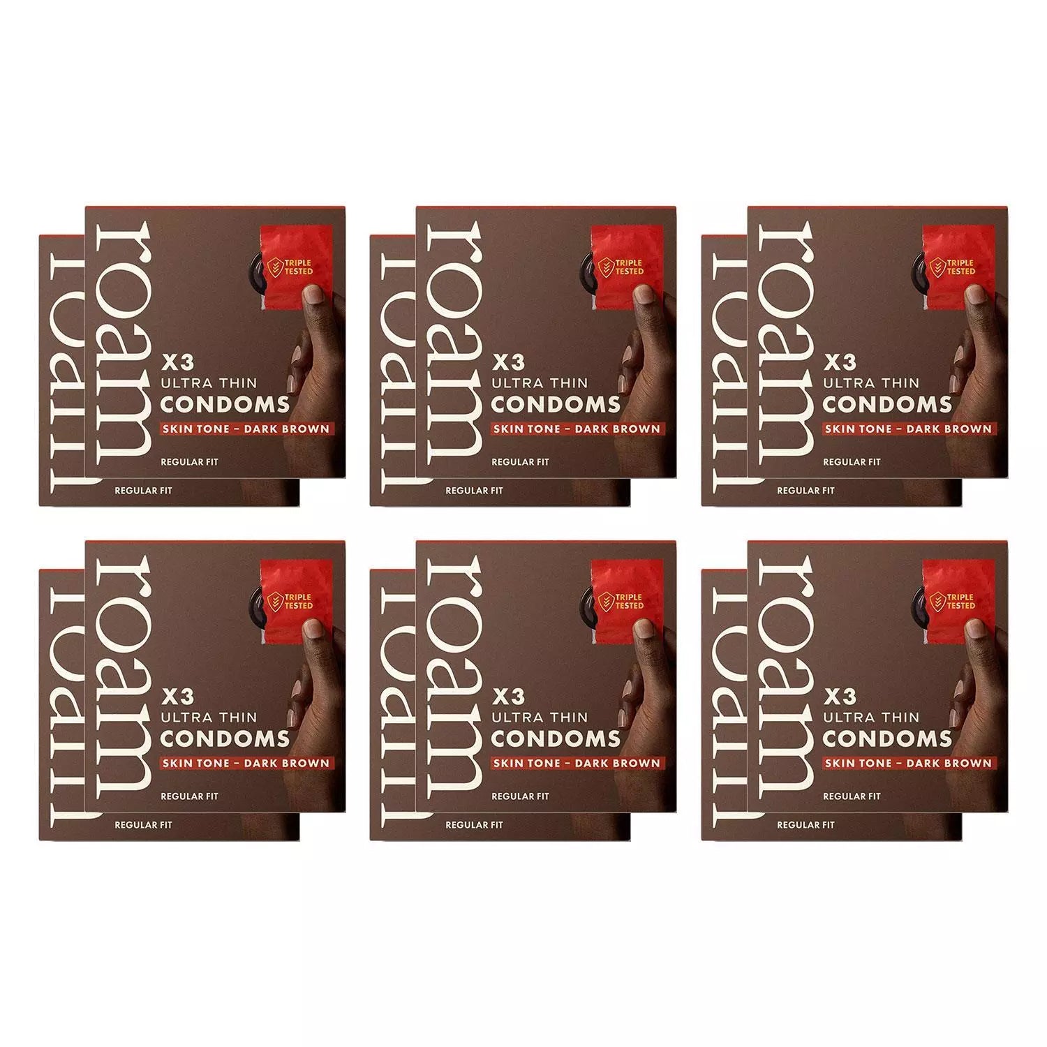 36 x Dark Brown - Ultra Thin - Regular Fit