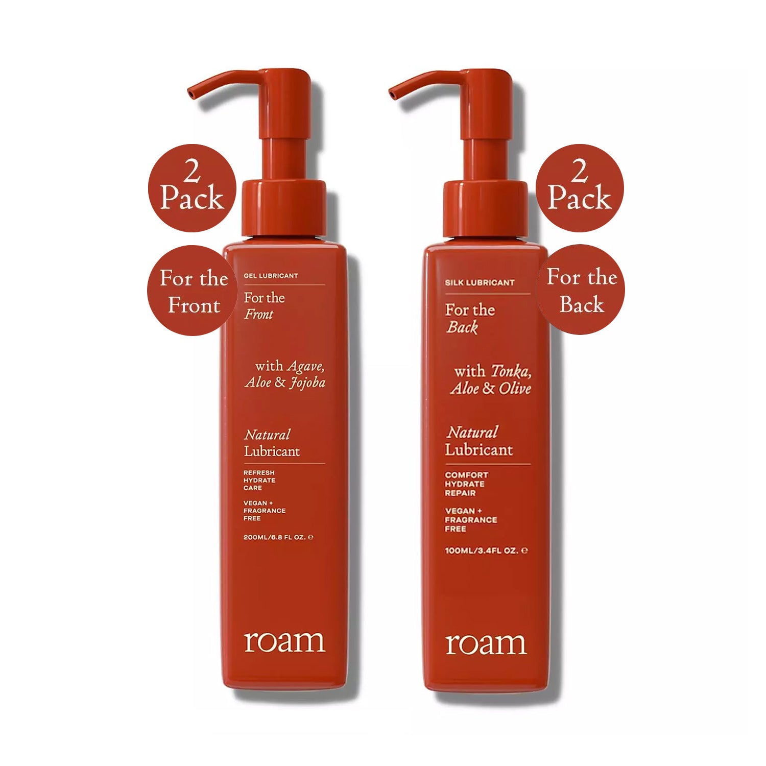 2 Pack of Front & Back Lube Bundle - 200ml