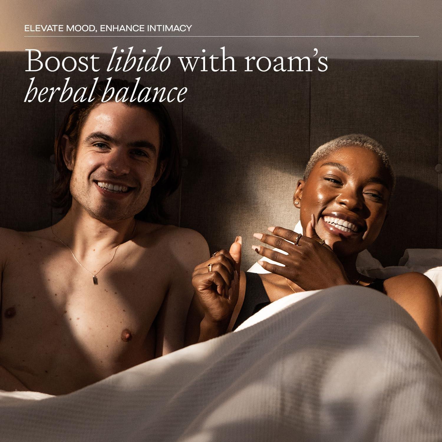 Roam Libido For Him LIBM30 Performance Supplement Natural Vitality Boost, 2 Pack