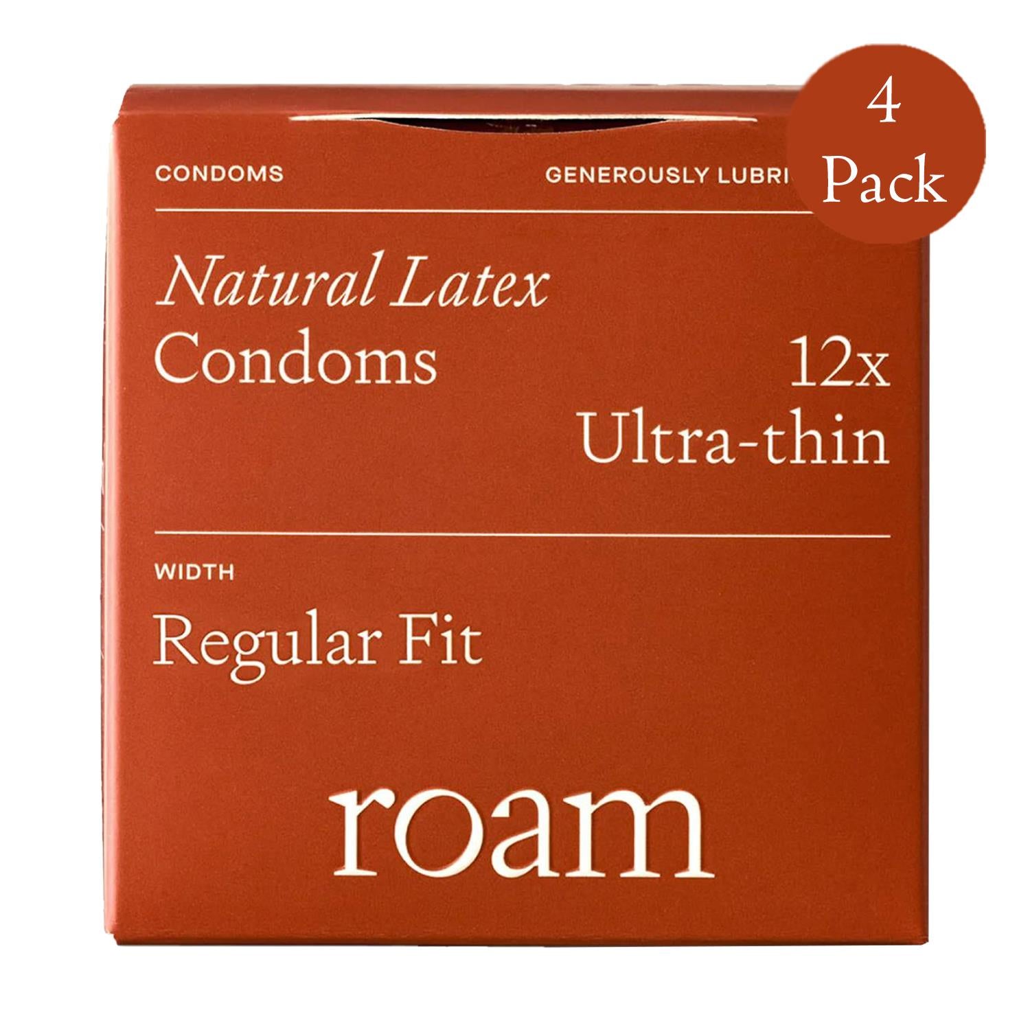 48 x Natural Latex - Ultra Thin - Slim/Regular/Large (12x4 pk)