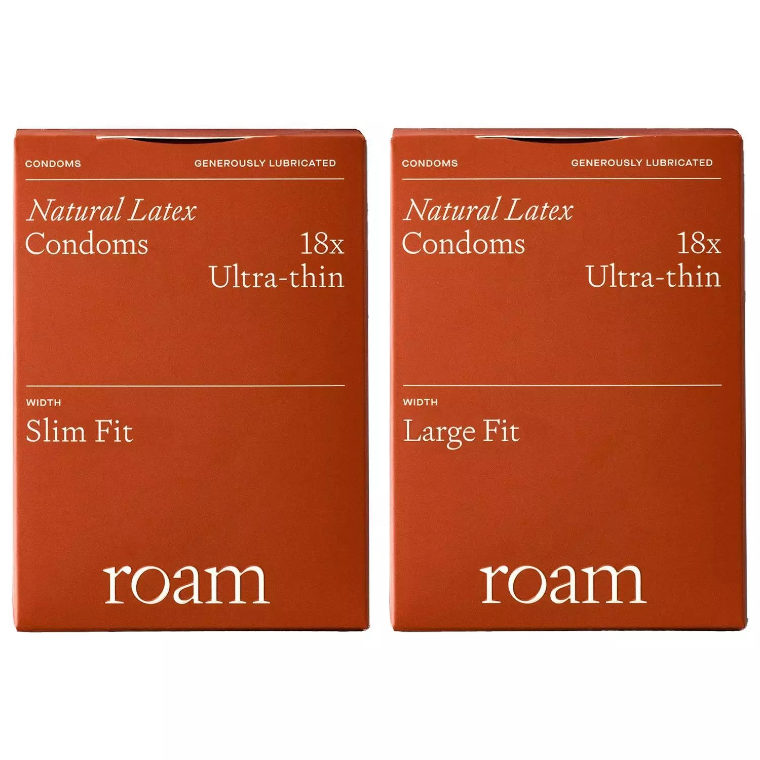 18 x Natural Latex - Ultra Thin - Slim/Large