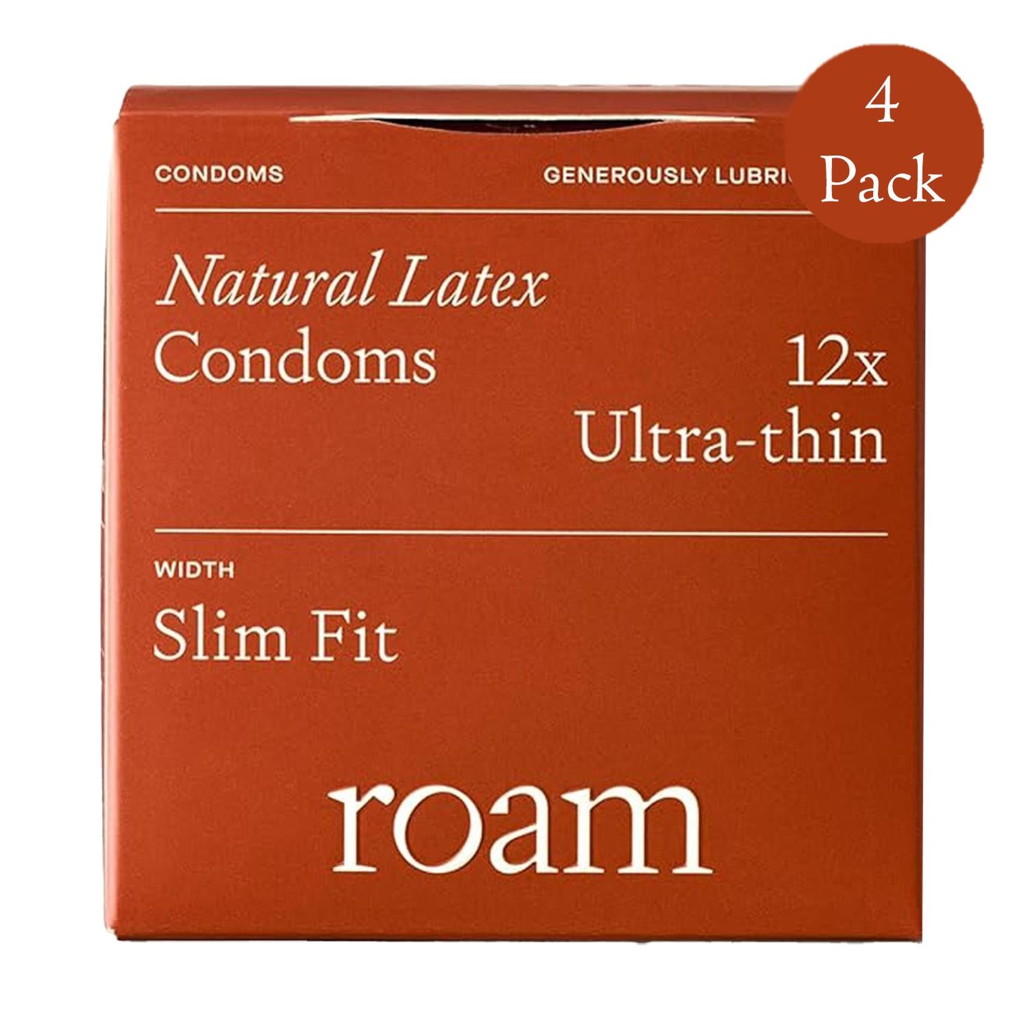 48 x Natural Latex - Ultra Thin - Slim/Regular/Large (12x4 pk)
