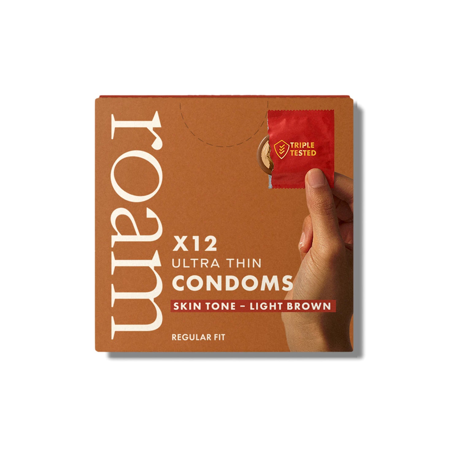 12 x Light Brown - Ultra Thin - Regular Fit