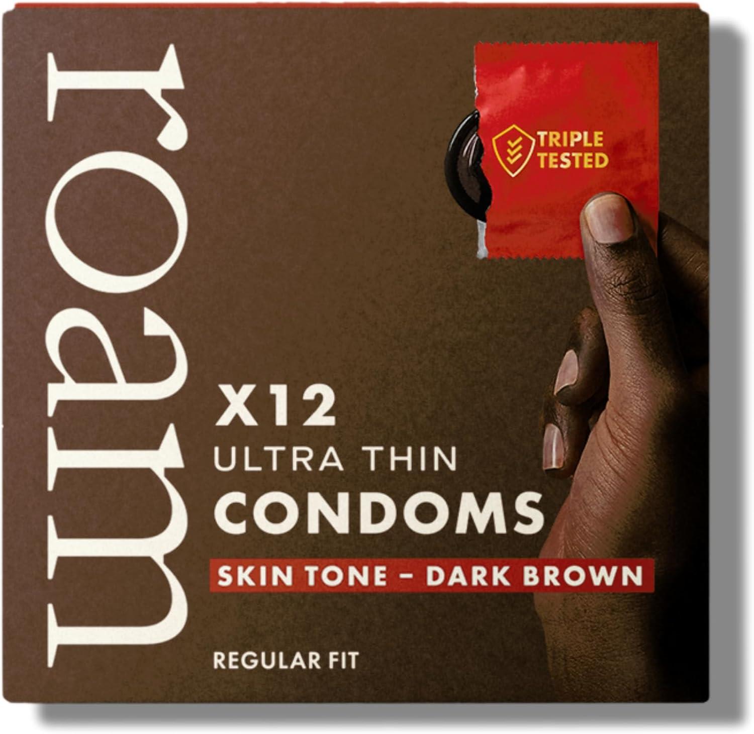 Roam Libido For Him & Dark Brown Condom Bundle Performance Boost Energy Pack
